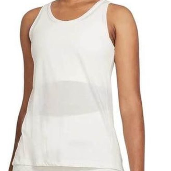 BRAND NEW women Nike nike yoga crossback white tank top size L - Picture 3 of 8